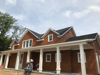 front view of new home with new roof